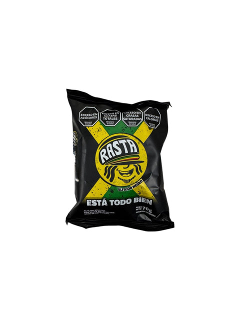 Rasta Alfajor Negro (Dulce de Leche, Chocolate Coating) - 70g front