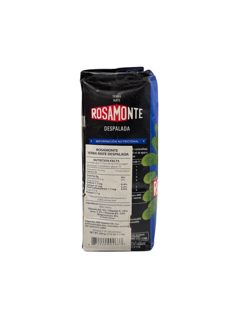 Rosamonte Yerba Mate Despalada - 500g Side1