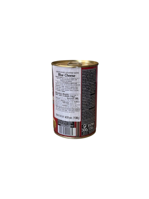 Serpis Green Olives Stuffed with Bleu Cheese - 130g Back