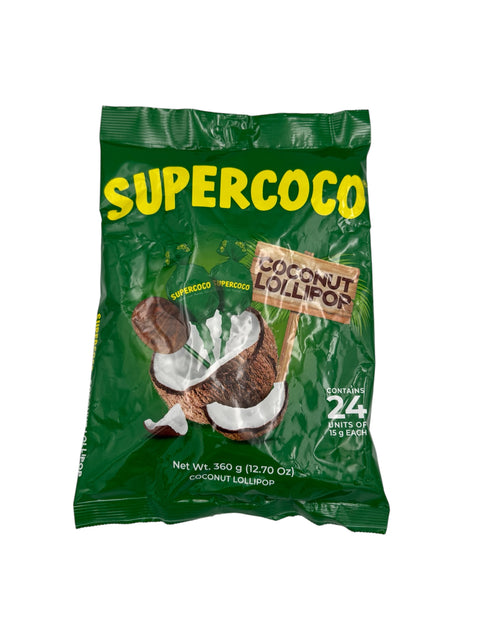 Supercoco - Coconut Lolipops - 360g Front