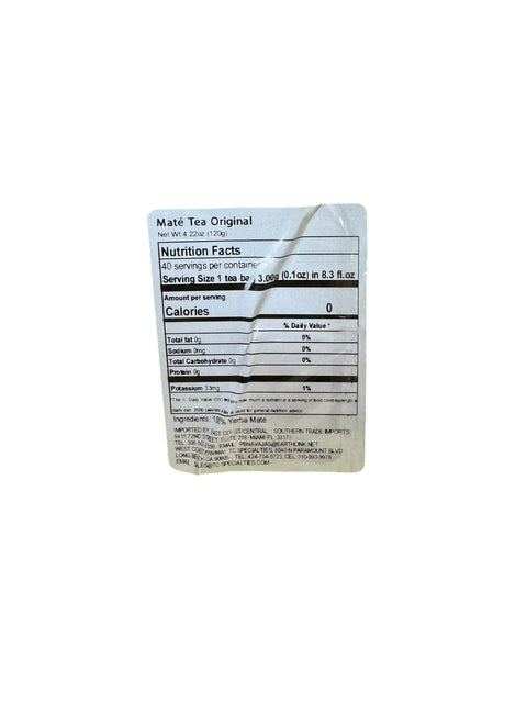 Taragui Mate Cocido (back image)
