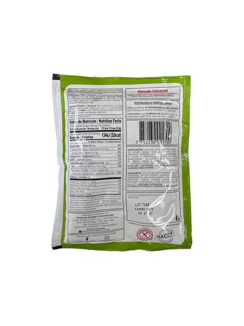 Universal Lemon Gelatin Mix - 150g Back