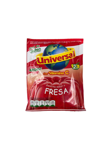 Universal Strawberry Gelatin Mix - 150g Front