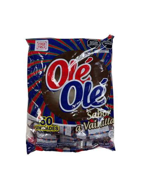 Winter's Olé Olé Sabor a Vainilla (Chocolate-Covered Vanilla Marshmallows) - 50 units - 200g front