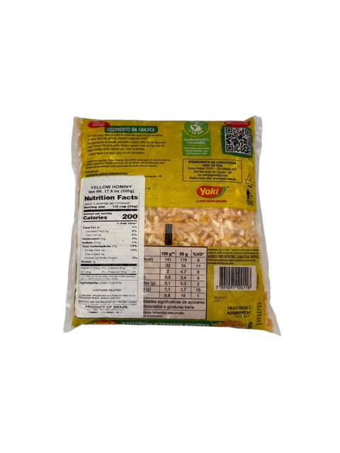 Yoki - Canjica Amarela (Yellow Hominy) - 500g Back