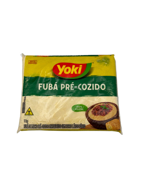 Yoki - Fuba Pre-Cozido (Pre-Cooked Cornmeal) - 1kg Front