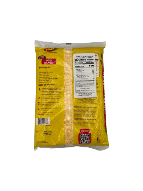 Yoki - Kimilho Flocao (Corn Flour Flakes) - 500g Back