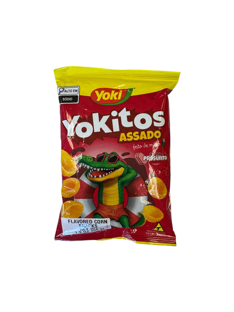 Yoki Yokitos Assado Presunto (Baked Ham Corn Snacks) - 54g front