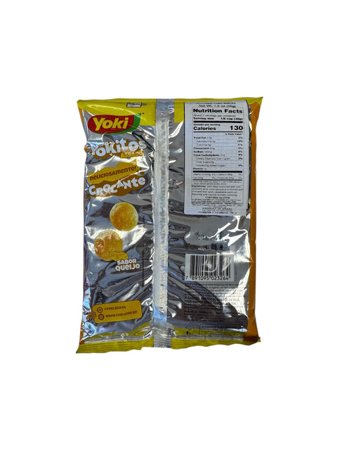 Yoki Yokitos Assado Queijo (Baked Cheese Corn Snacks) - 45g back