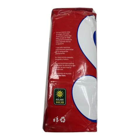 Yerba Sara tradicional 1 kg side panel